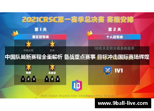 中国队最新赛程全面解析 备战重点赛事 目标冲击国际赛场辉煌